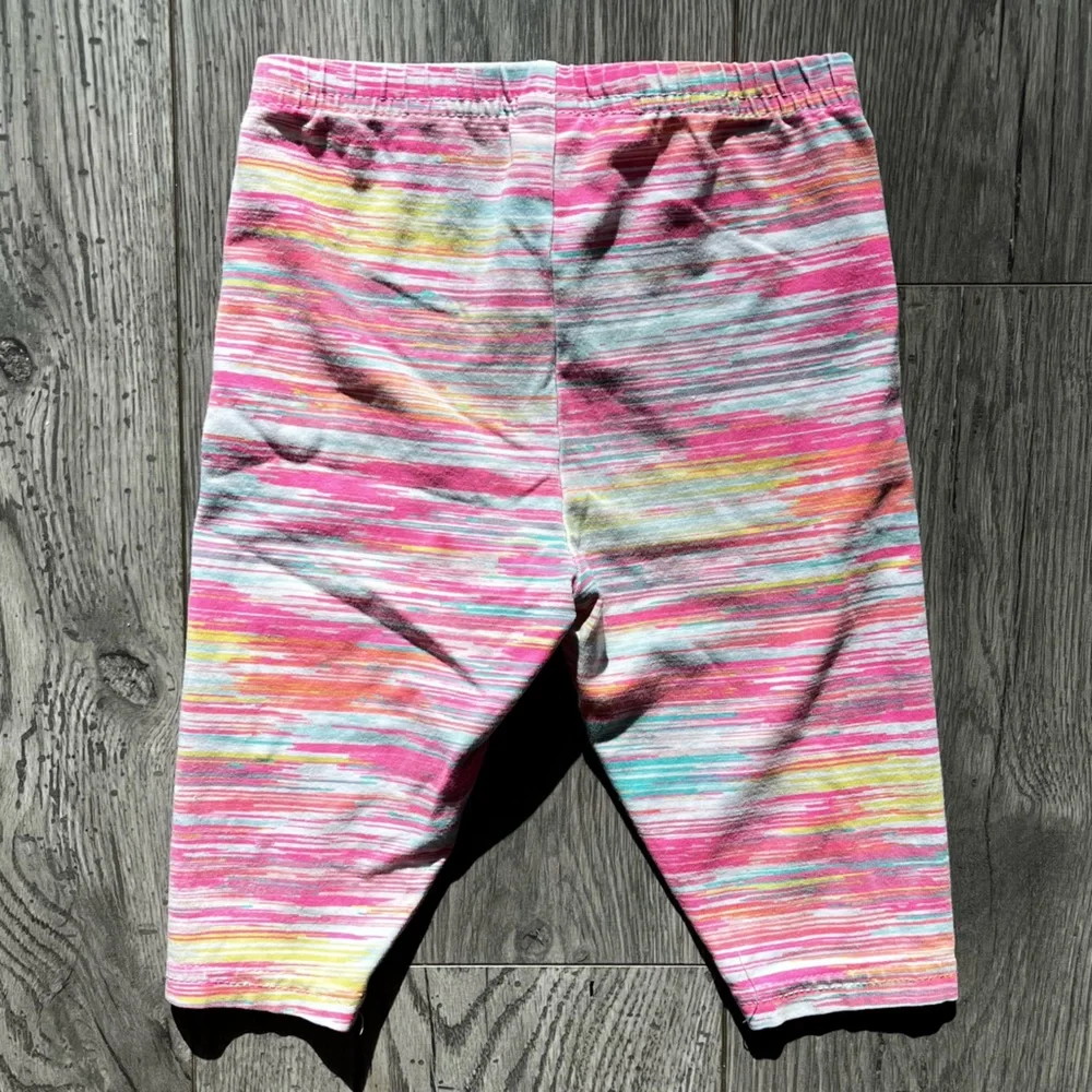 Carter’s Toddler Girl Striped Multi Rainbow Colored Leggings 24 Months